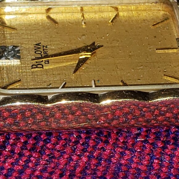 Bulova Diamond Accent Gold Dial Gold-Tone Stainless Steel Men's Wristwatch - Picture 8 of 15